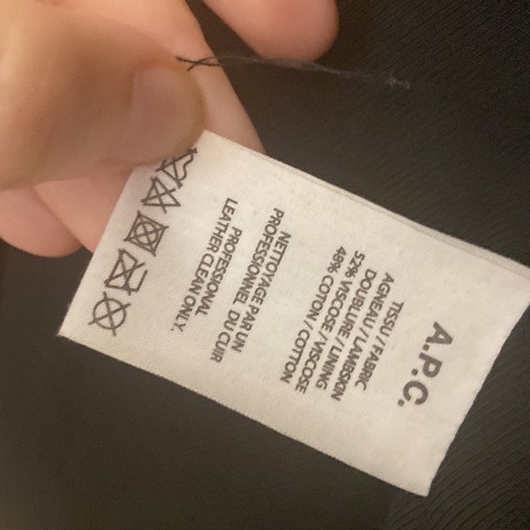 A.P.C. - leather motorcycle jacket - xs - Picture 4 of 14